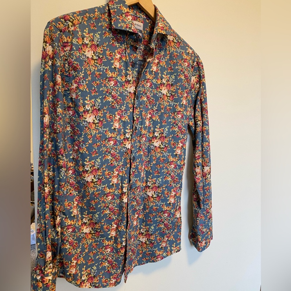 Le Chateau Floral Tailored Fit casual Men’s Shirt 15-15-1/2”